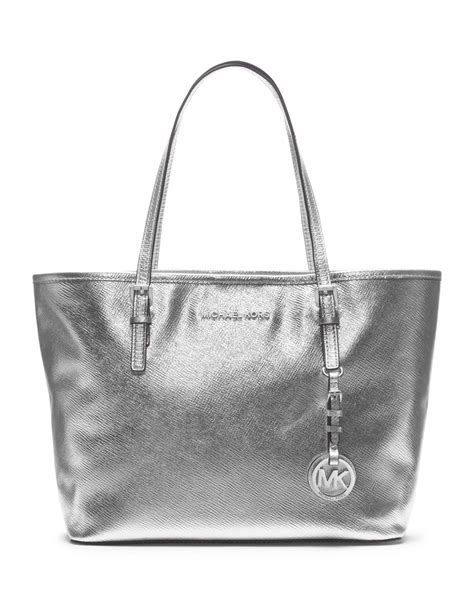 michael kors jet set t2 tote silber|Jet Set Medium Two.